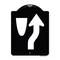 Signmission Designer Series-Beware Of Curb Graphic Black & White Heavy-Gauge Aluminum, 24" x 18", BW-1824-9993 A-DES-BW-1824-9993 - alternate 1
